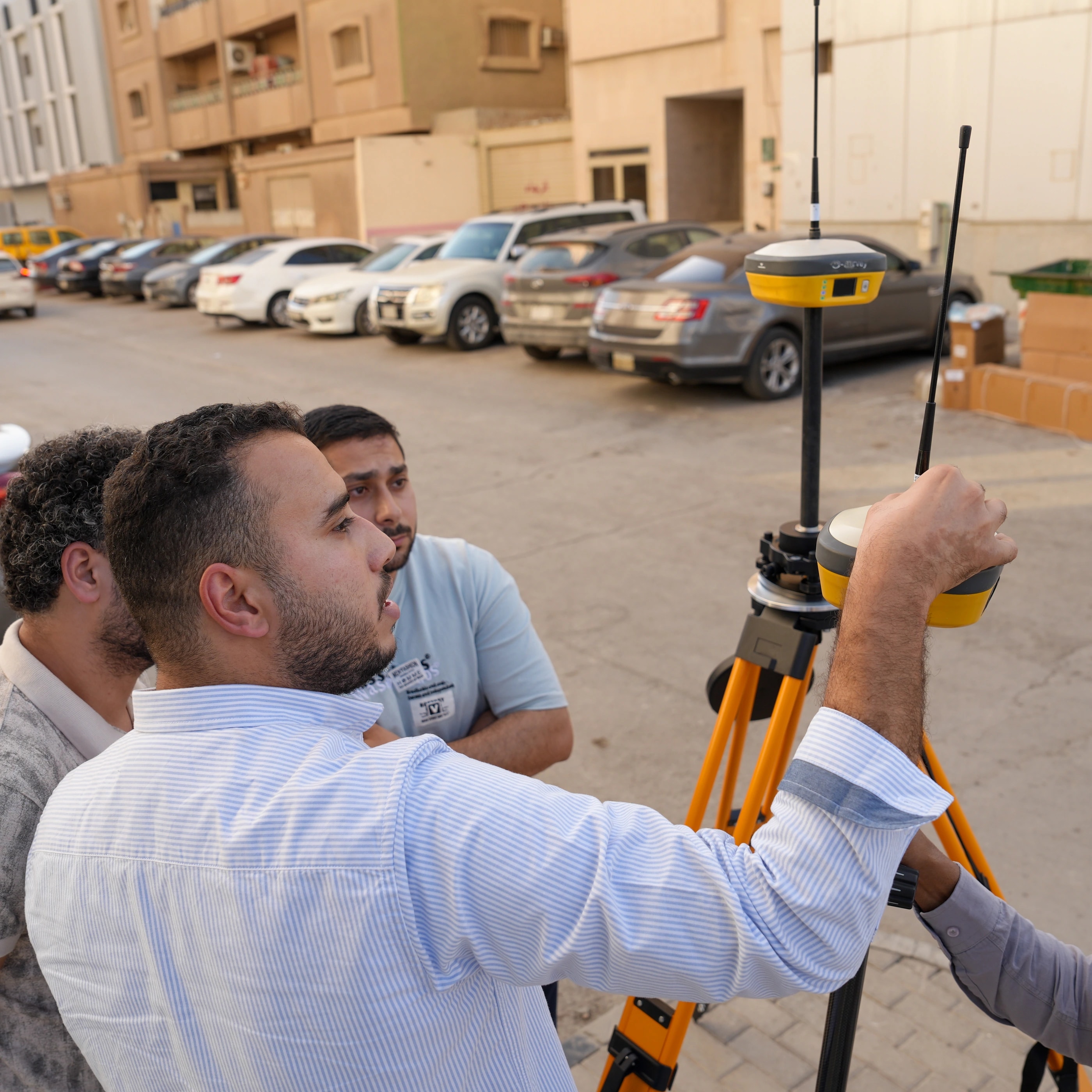 Discussion of surveying equipment and operation